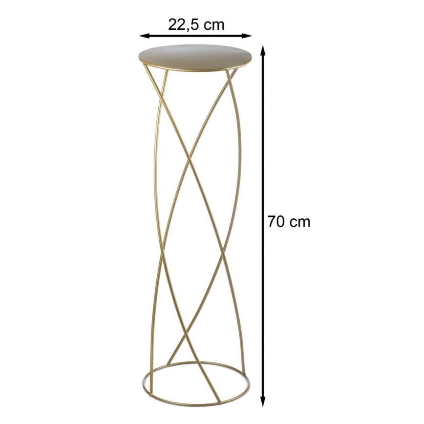 Blomställ 70x22,5 cm guld
