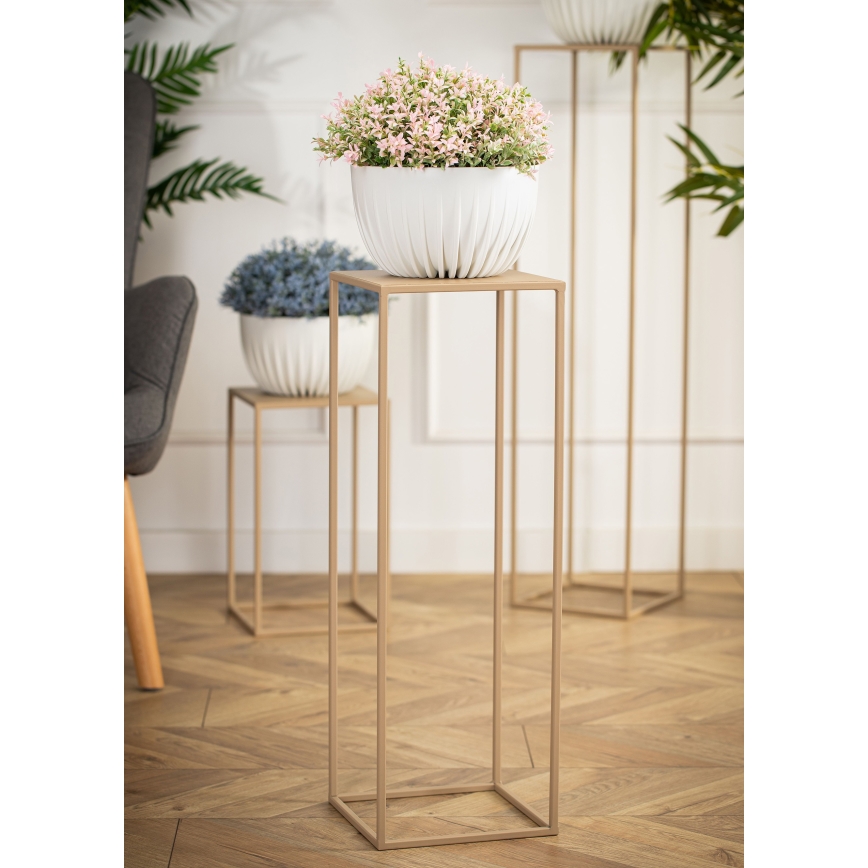 Blomställ 70x24 cm beige