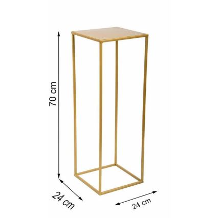 Blomställ 70x24 cm guld