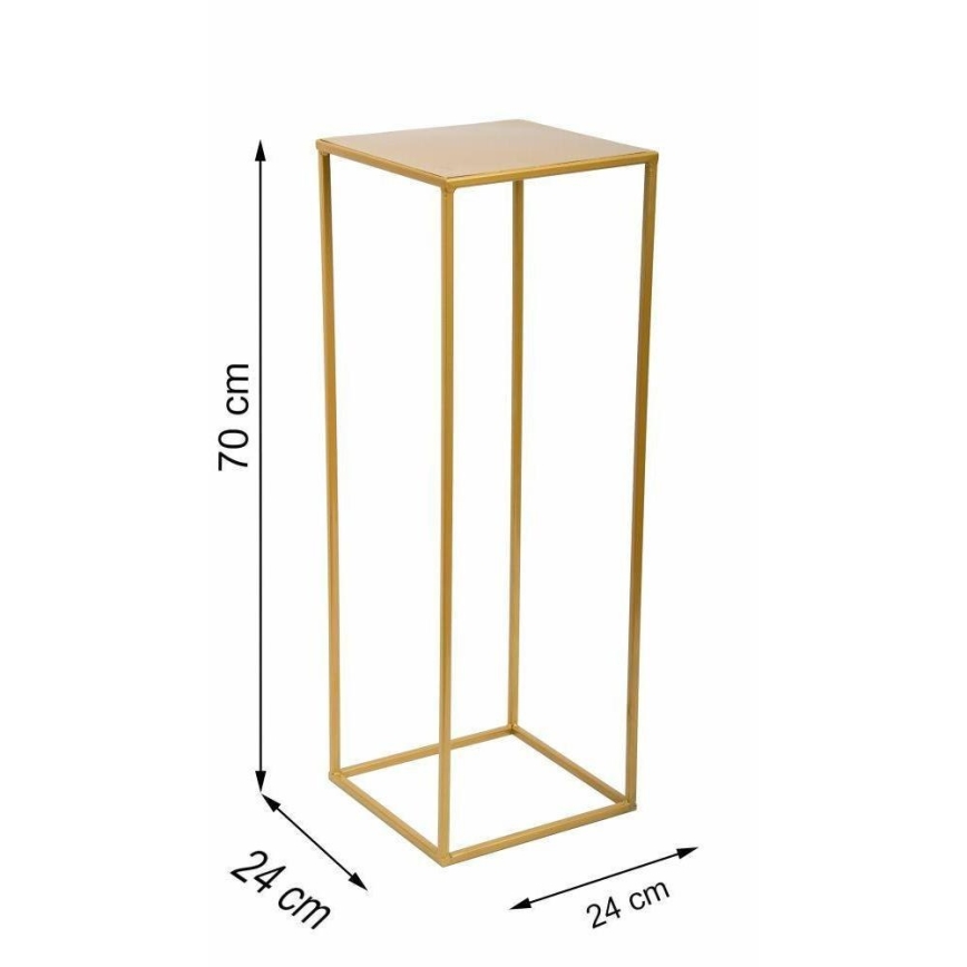 Blomställ 70x24 cm guld