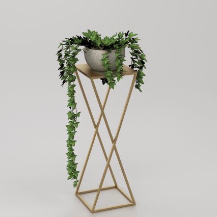 Blomställ 70x24 cm gyllene
