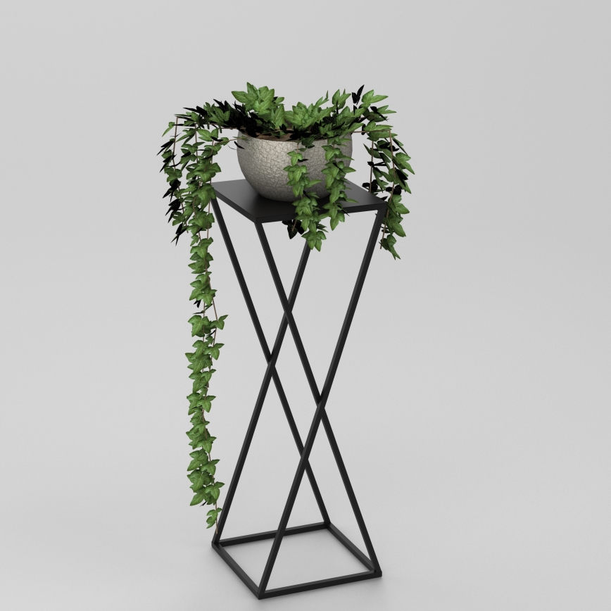 Blomställ 70x24 cm svart