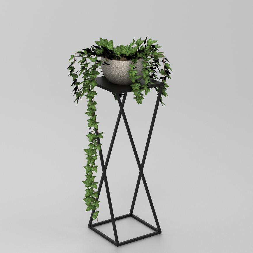 Blomställ 70x24 cm svart