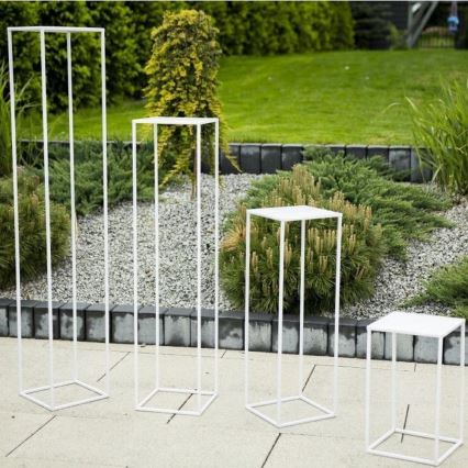 Blomställ 70x24 cm vit