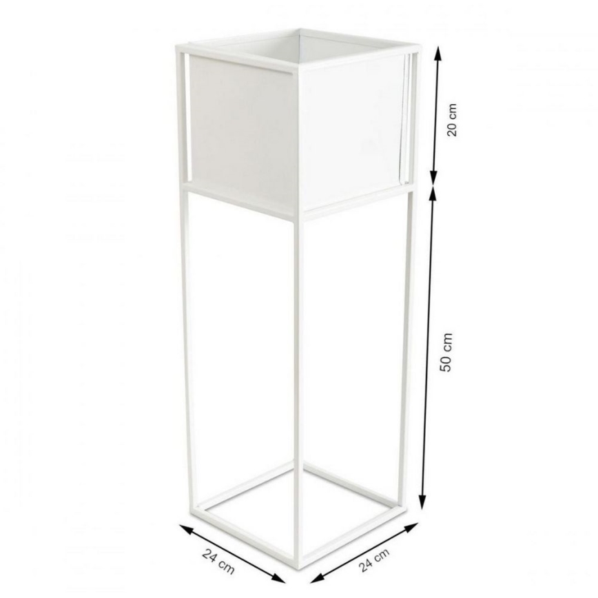 Blomställ 70x24 cm vit