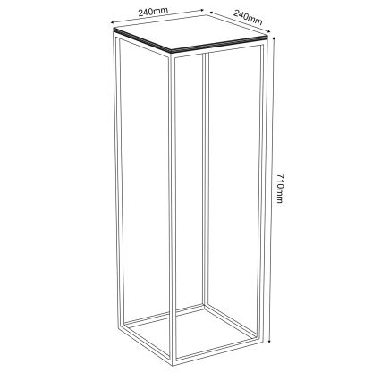Blomställ 70x24 cm vit
