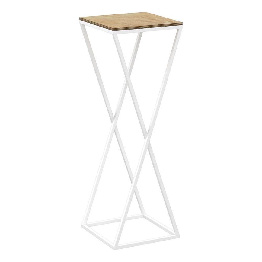 Blomställ 70x24 cm vit