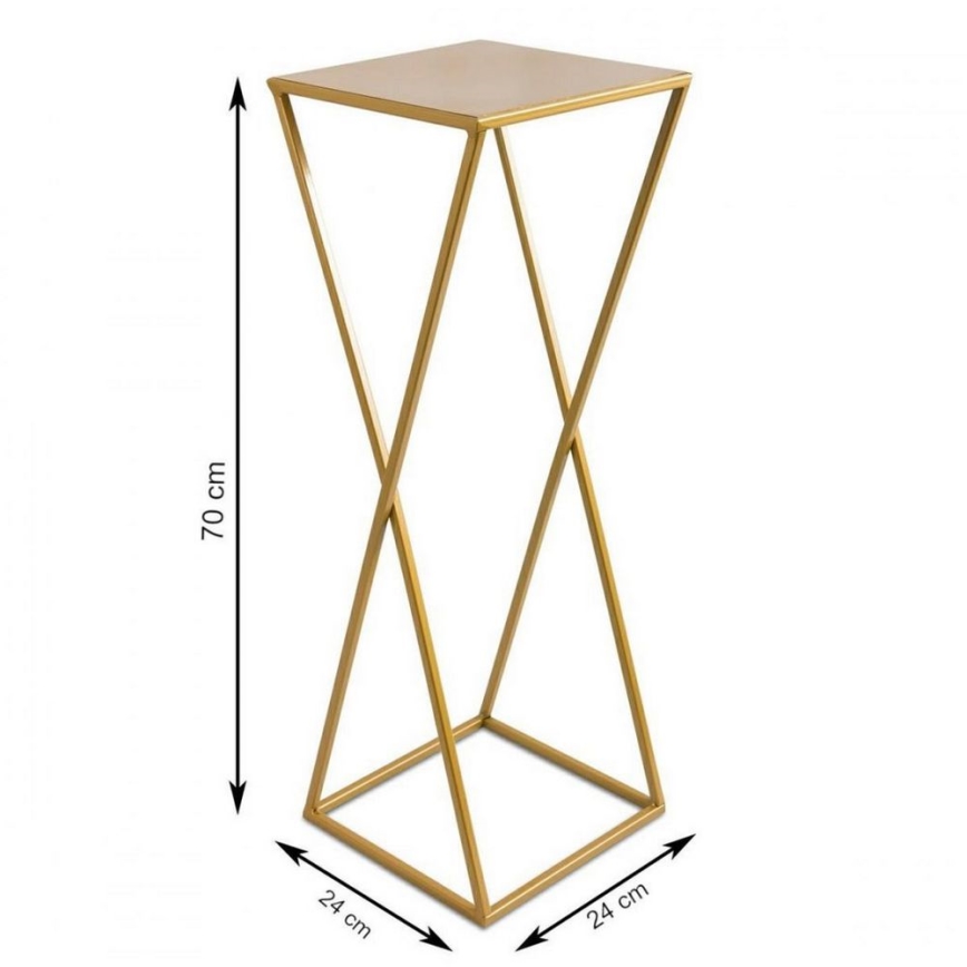 Blomställ 70x24 guld