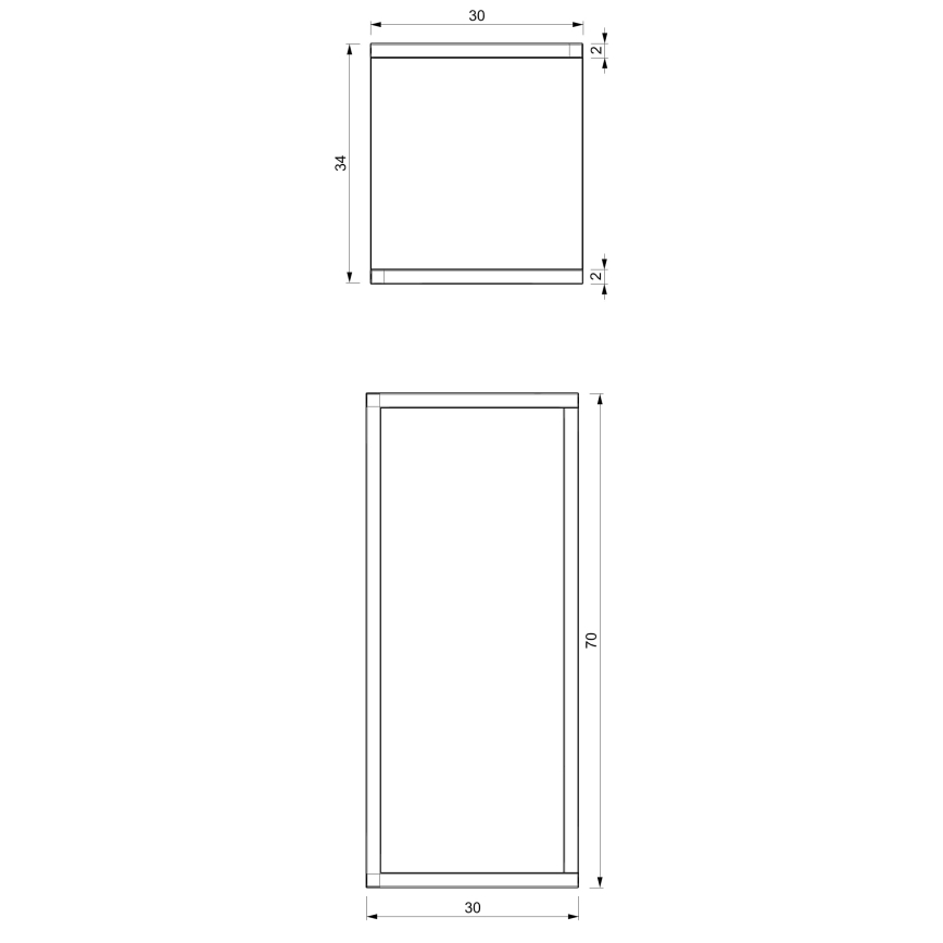 Blomställ 70x30x34 cm vit