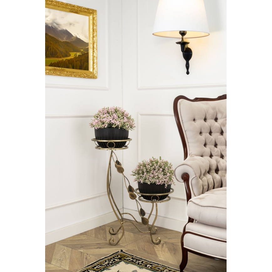Blomställ 70x50 cm guld