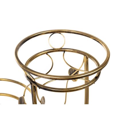 Blomställ 70x50 cm guld