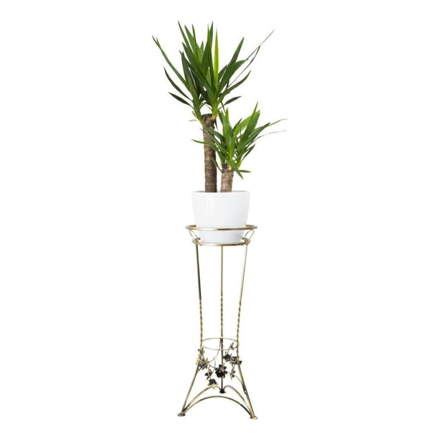 Blomställ 72x28 cm guld