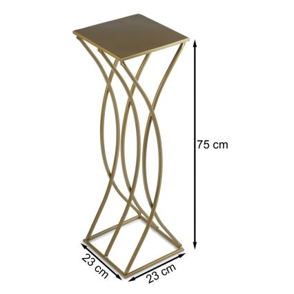 Blomställ 75x23 cm guld