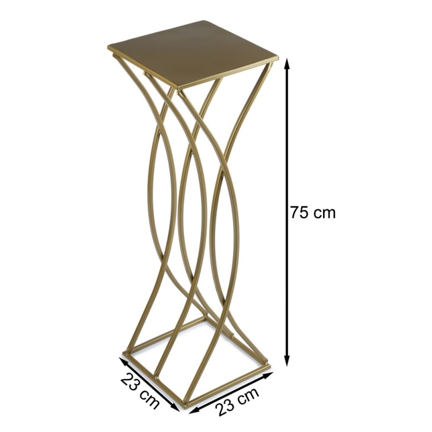 Blomställ 75x23 cm guld