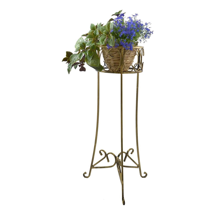Blomställ 88x28 cm guld