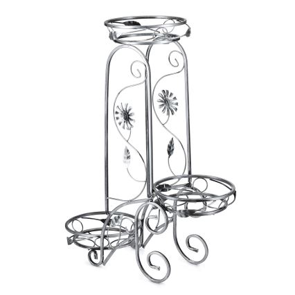 Blomställ 88x65 cm silver