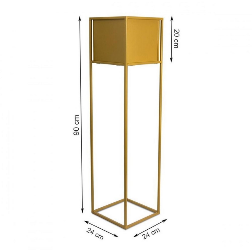 Blomställ 90x24 cm guld
