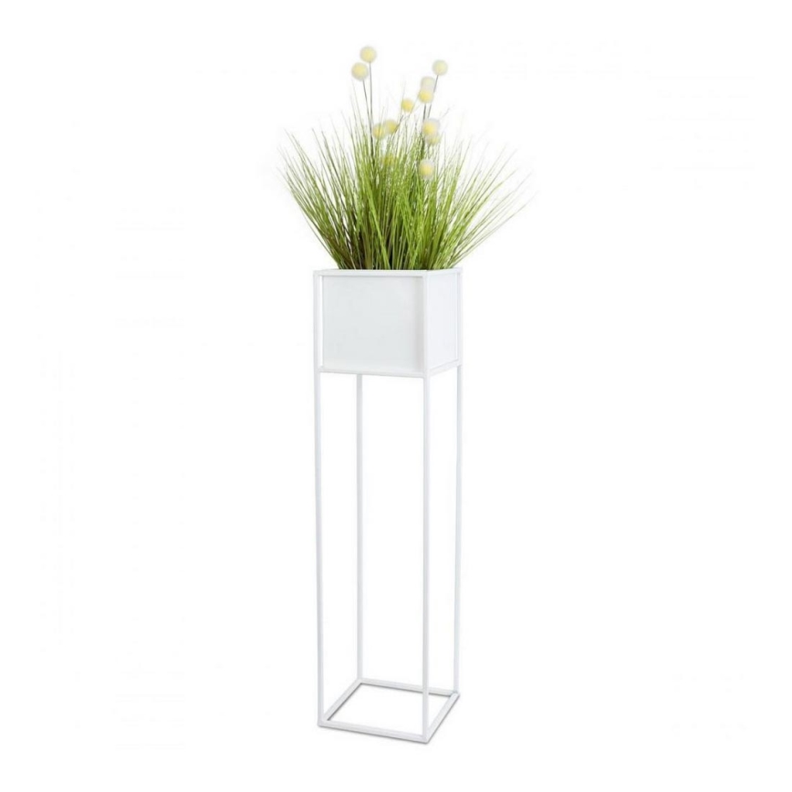 Blomställ 90x24 cm vit