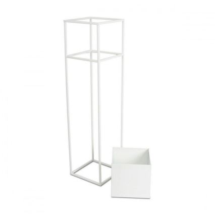 Blomställ 90x24 cm vit