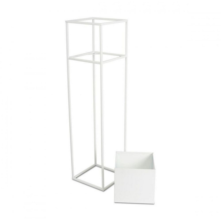Blomställ 90x24 cm vit
