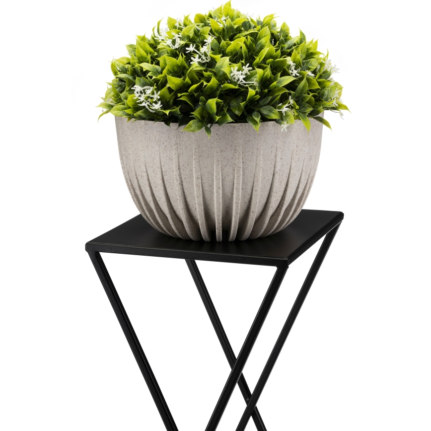 Blomställ 95x78 cm svart