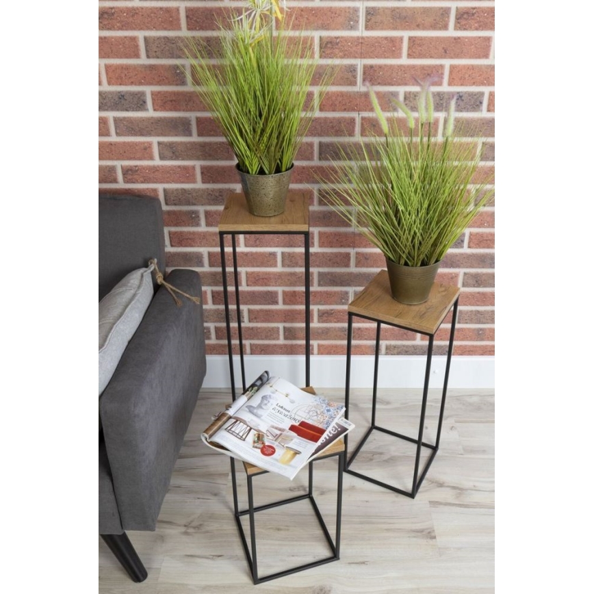 Blomställ BASICLOFT 40x24 svart/brun