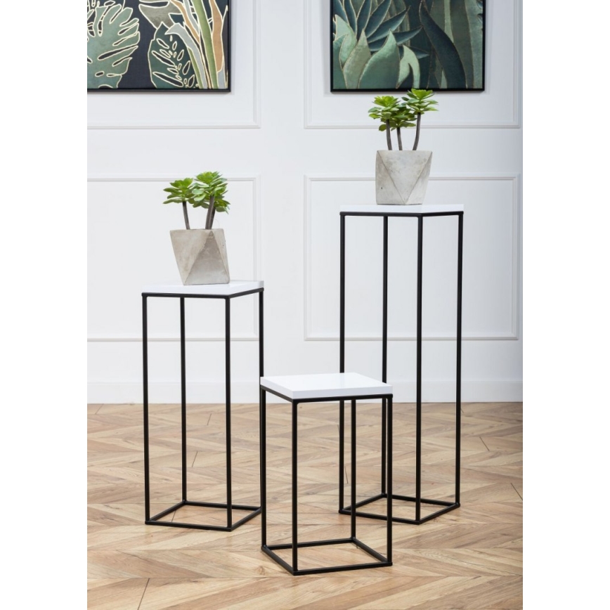 Blomställ BASICLOFT 40x24 vit/svart