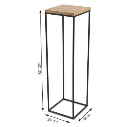 Blomställ BASICLOFT 80x24 svart/brun