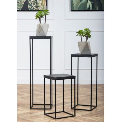 Blomställ BASICLOFT 80x24 svart