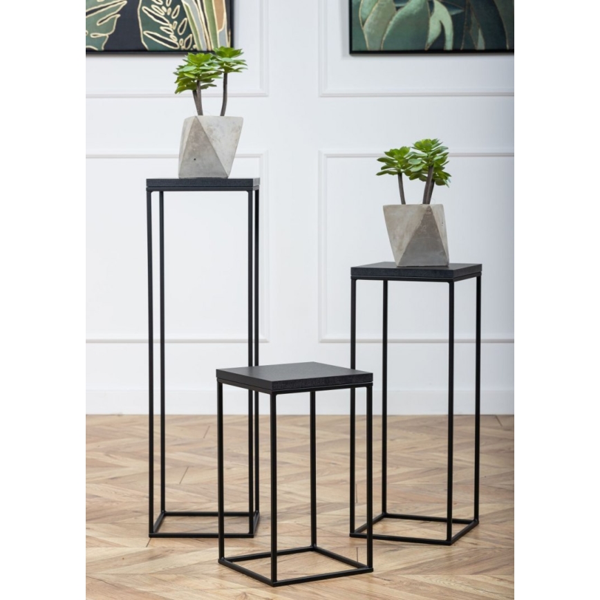 Blomställ BASICLOFT 80x24 svart