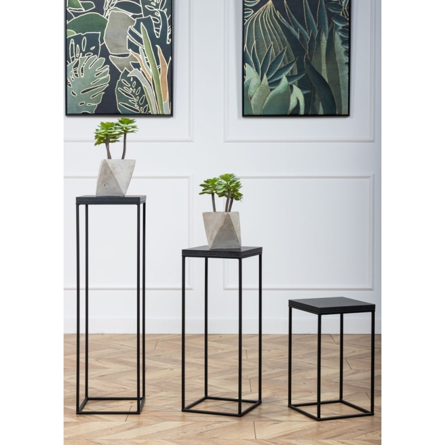 Blomställ BASICLOFT 80x24 svart