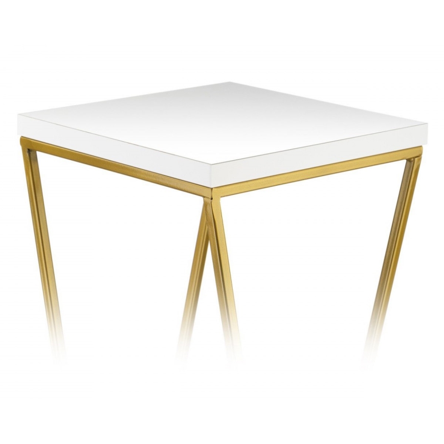 Blomställ LOFT 100x24 cm guld/vit