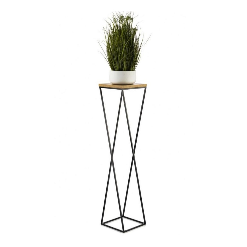 Blomställ LOFT 100x24 cm svart/brun