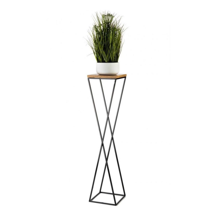 Blomställ LOFT 100x24 cm svart/brun