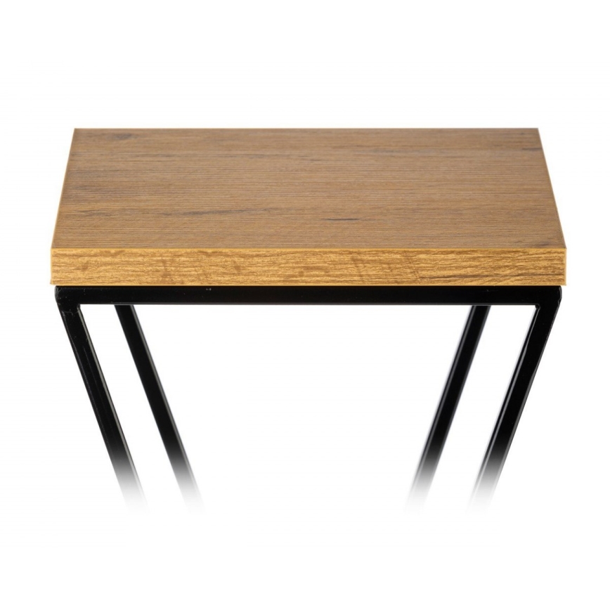 Blomställ LOFT 100x24 cm svart/brun