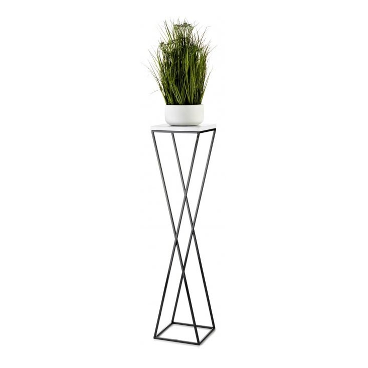 Blomställ LOFT 100x24 cm svart/vit