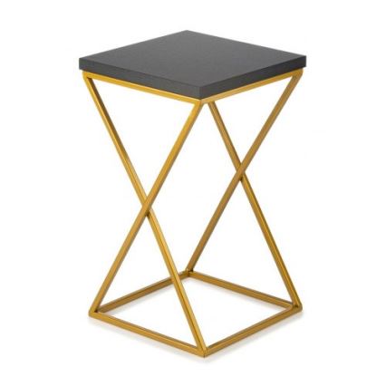 Blomställ LOFT 40x24 cm gyllene/svart