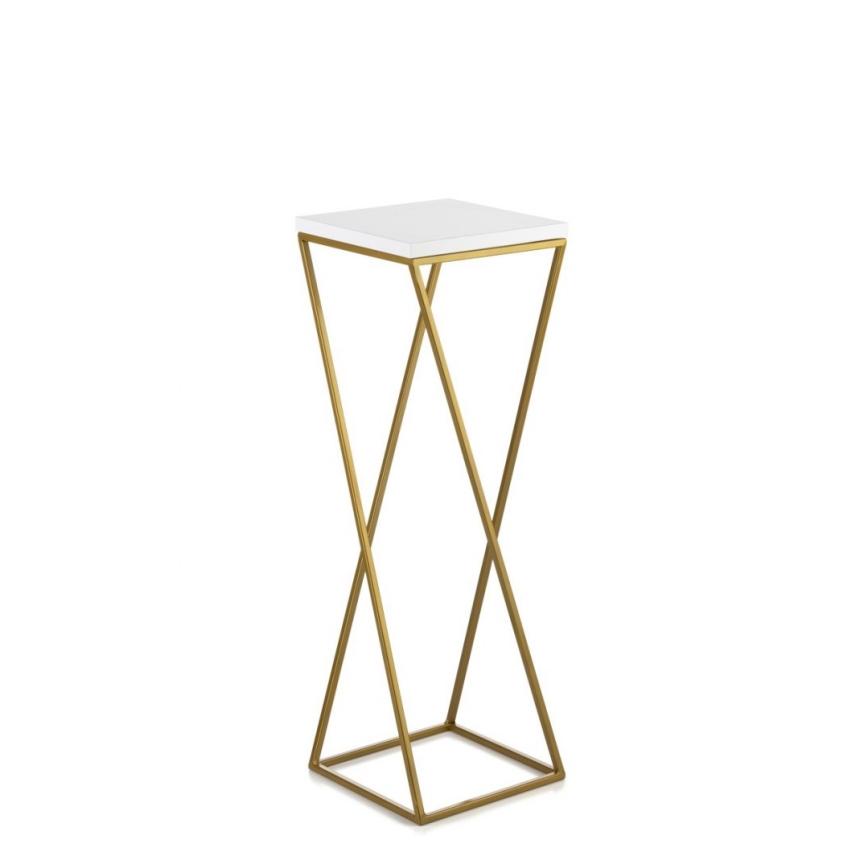 Blomställ LOFT 70x24 cm guld/vit
