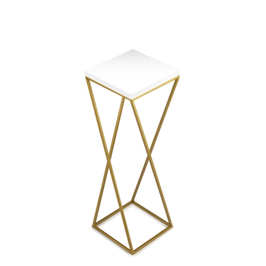 Blomställ LOFT 70x24 cm guld/vit