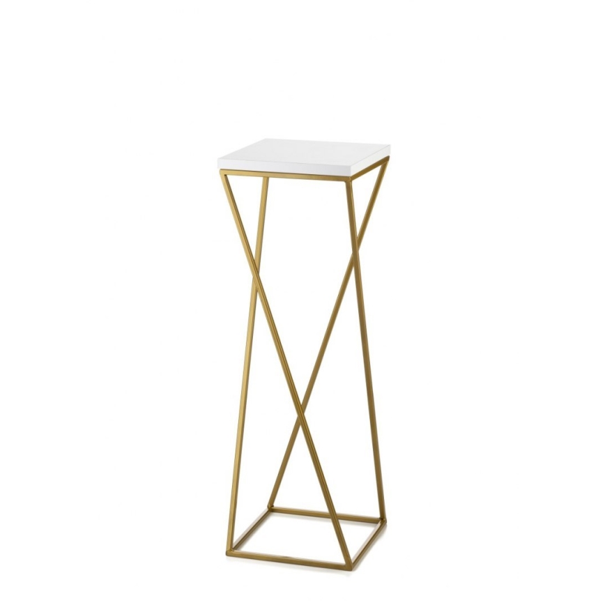 Blomställ LOFT 70x24 cm guld/vit