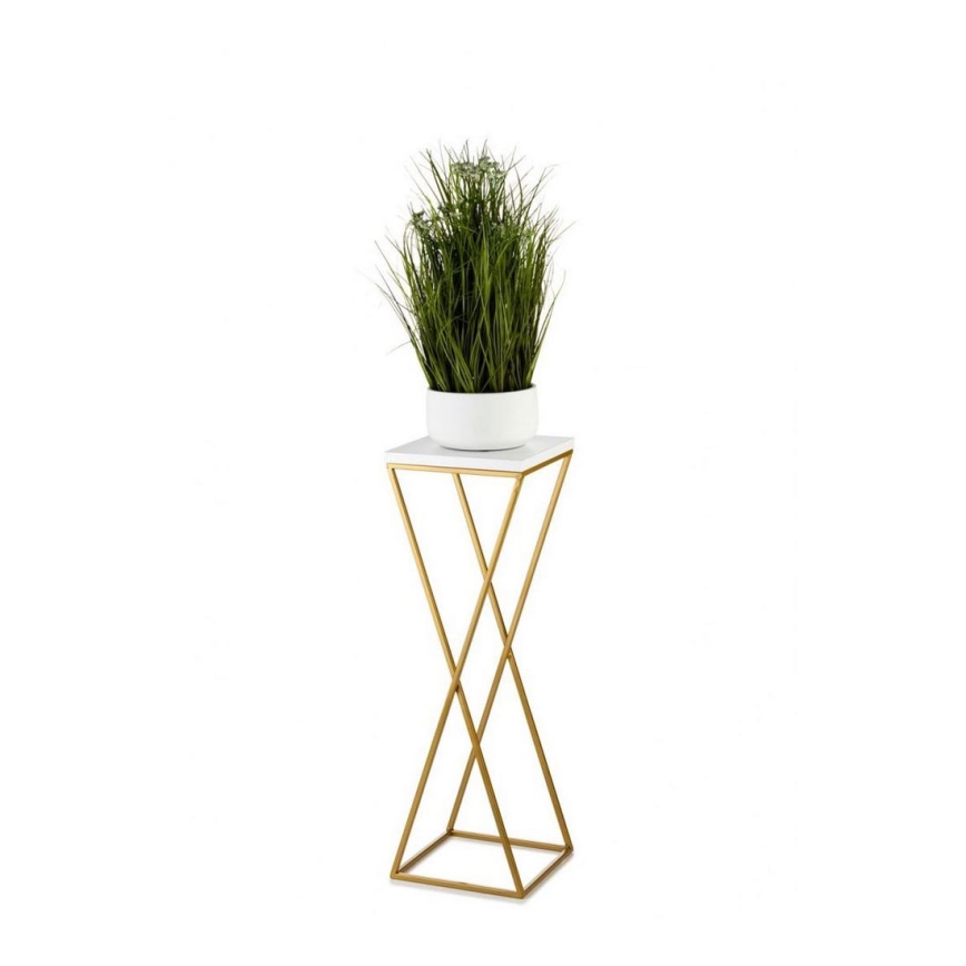 Blomställ LOFT 70x24 cm guld/vit
