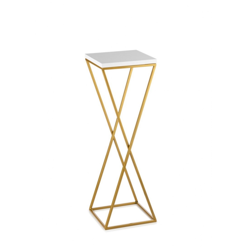 Blomställ LOFT 70x24 cm guld/vit