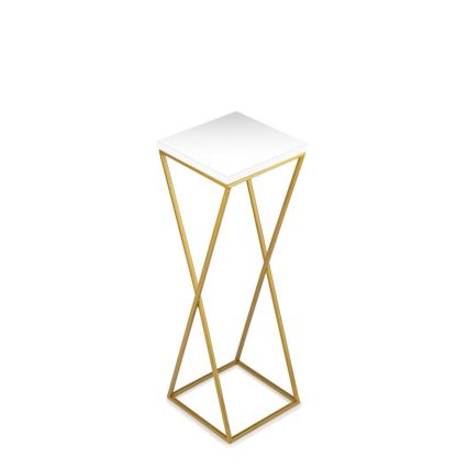 Blomställ LOFT 70x24 cm guld/vit