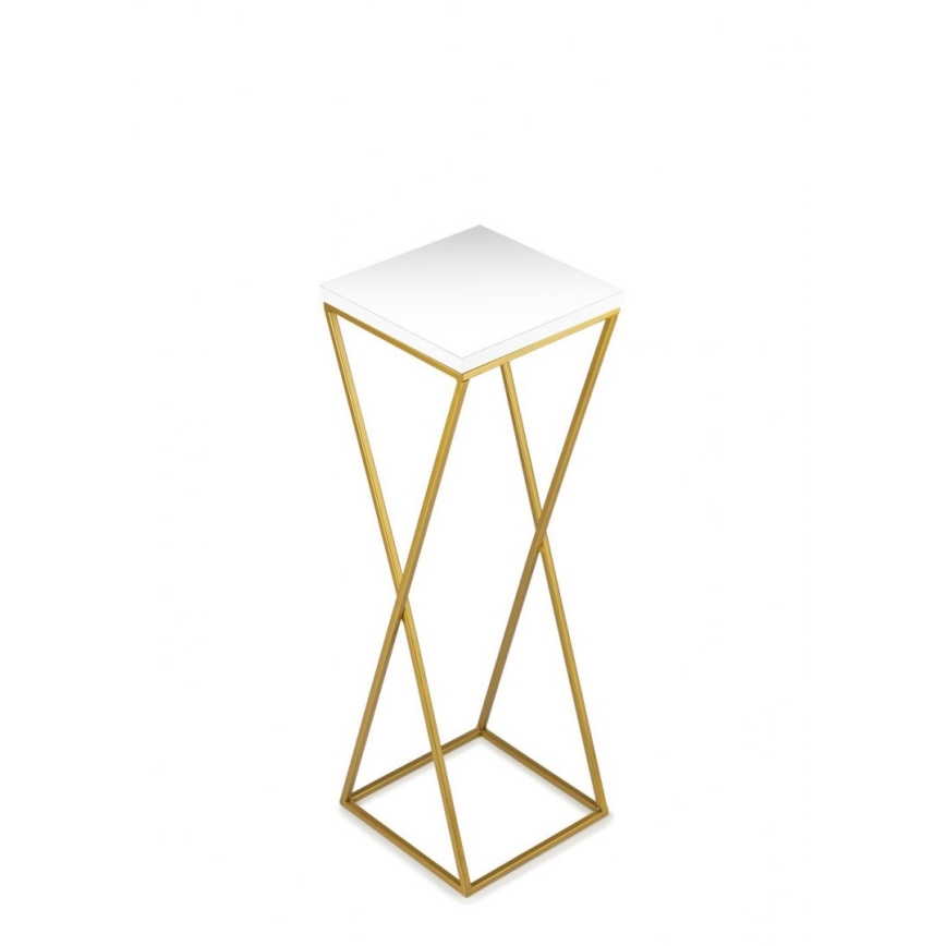 Blomställ LOFT 70x24 cm guld/vit