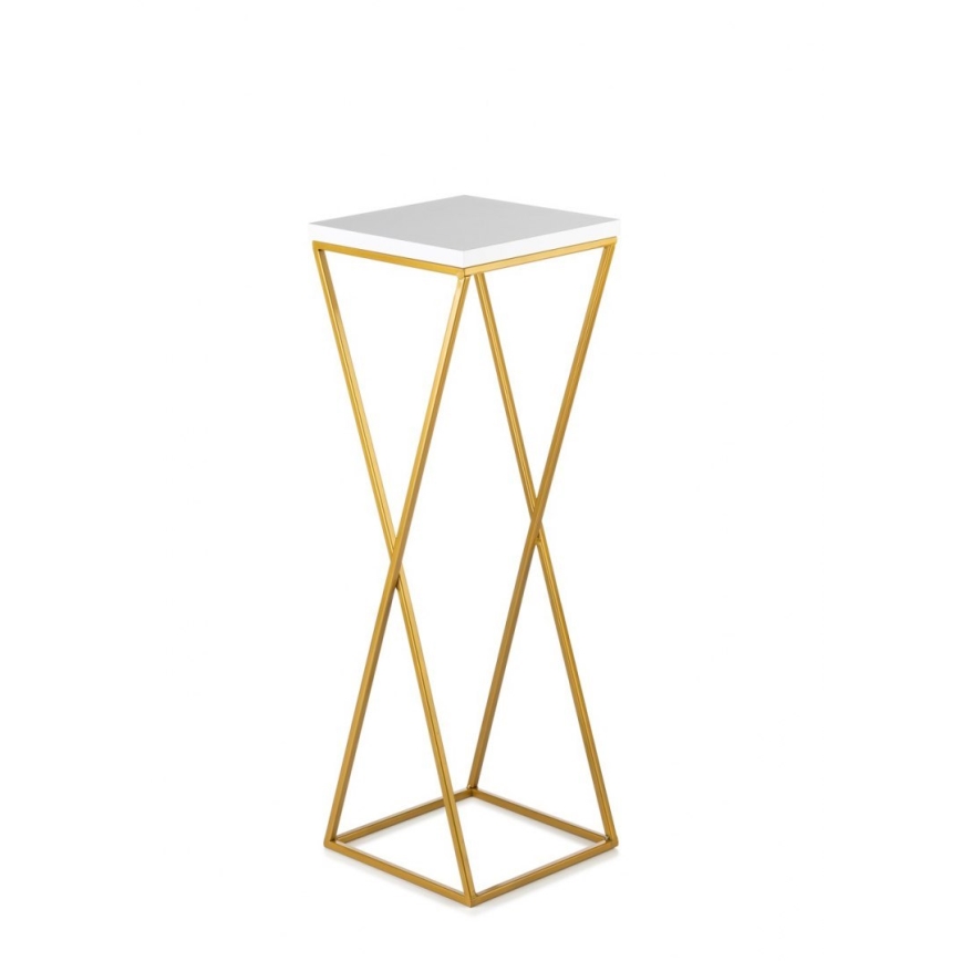 Blomställ LOFT 70x24 cm guld/vit