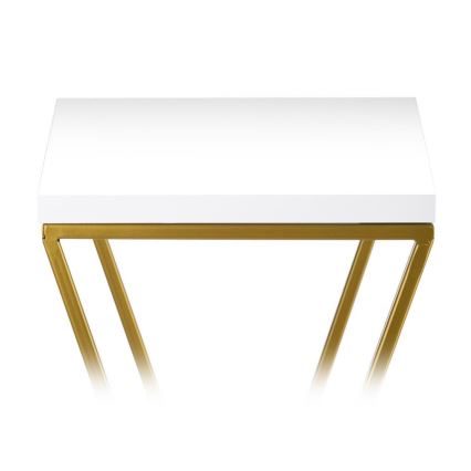 Blomställ LOFT 70x24 cm guld/vit