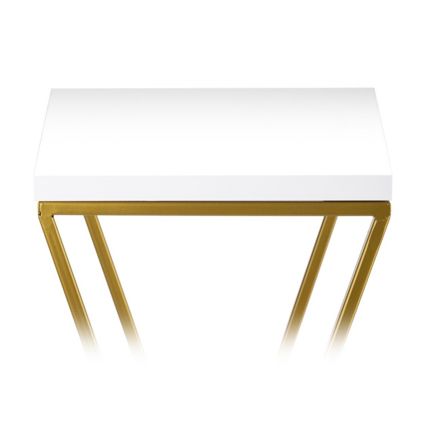 Blomställ LOFT 70x24 cm guld/vit