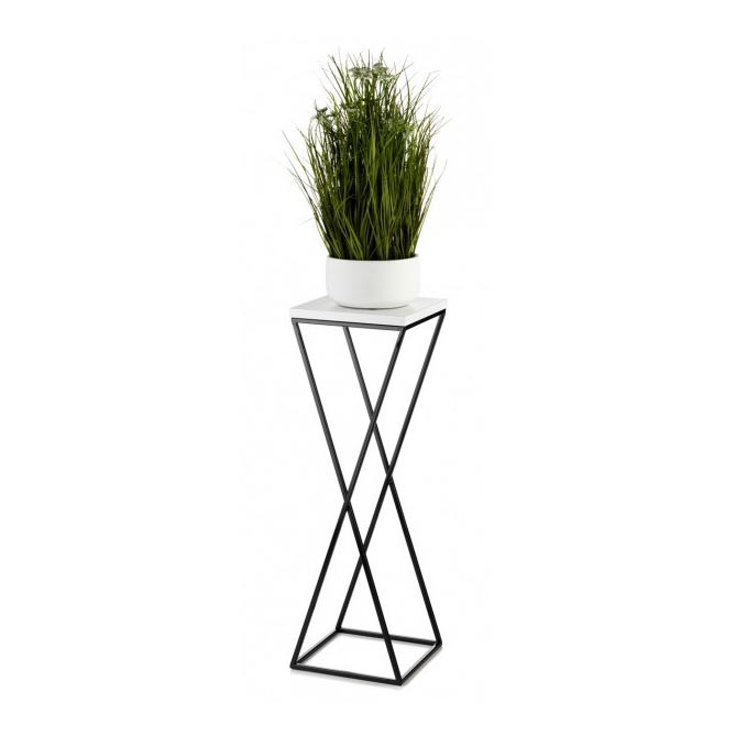 Blomställ LOFT 70x24 cm svart/vit