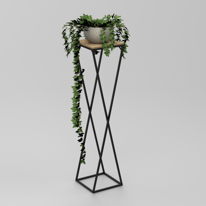 Blomsterställ 100x24 cm svart