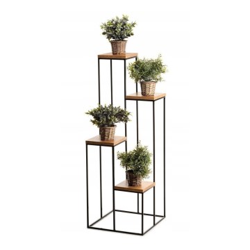 Blomsterställ 110x40 cm svart/brun